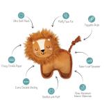 Fringe Studio Tough Plush Lion Dog Toy