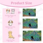 Black Cat Absorbent Pet Feeding Mat 12x20