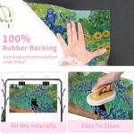 Black Cat Absorbent Pet Feeding Mat 12x20