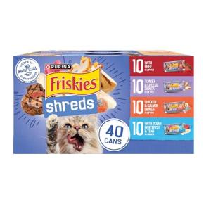Purina Friskies Wet Cat Food Variety Pack 40 Cans