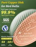 Mellbree Copper Disk Bird Bath Cleaning Tool