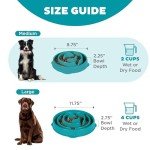Outward Hound Fun Feeder Slo-Bowl for Dogs - Medium