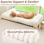 Valigogo Soft Cat Window Perch with Cushion