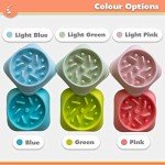 Zenify Large Dog Bowl Slow Feeder - Light Green