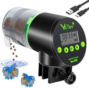 Rechargeable Automatic Fish Feeder with Moisture-Proof Design
