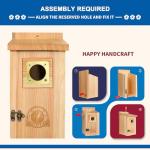 SISTERBIRD Cedar Birdhouses with Copper Protection - 2 Pack