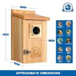 SISTERBIRD Cedar Birdhouses with Copper Protection - 2 Pack