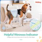 Nuby Pets Male Dog Wraps, Absorbent & Leak-Resistant