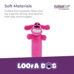 Soft Yellow Loofa Dog Plush Toy