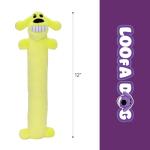 Soft Yellow Loofa Dog Plush Toy