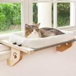 Sturdy Cat Window Perch with Cushion Bed
