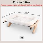 Sturdy Cat Window Perch with Cushion Bed