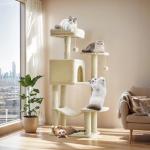 44 Inch Cat Tree Tower with Scratching Posts