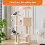 44 Inch Cat Tree Tower with Scratching Posts
