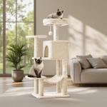 44 Inch Cat Tree Tower with Scratching Posts