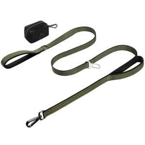 WINGOIN Heavy Duty Dog Leash with Handles, Green
