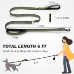 WINGOIN Heavy Duty Dog Leash with Handles, Green