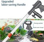 Upgraded Fish Tank Gravel Cleaner with Long Nozzle