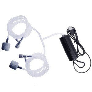 Portable USB Aquarium Air Pump with Hoses & Stones