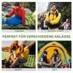 Yuzonc Selbstaufblasende Isomatte mit Kissen