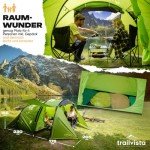 Trailvista® 4-Personen Wasserdichtes Tunnelzelt für Festivals