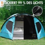 PORTAL Kuppelzelt für 3-4 Personen mit Vorzelt
