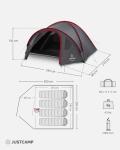 Leichtes, wasserdichtes 4-Personen Campingzelt