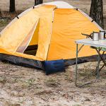 2 x Blaue Aufblasbare Campingkissen aus Weichem Material