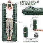 Selbstaufblasende Isomatte für Festival-Camping