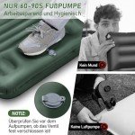 Selbstaufblasende Isomatte für Festival-Camping