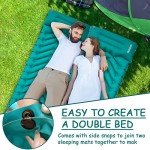 Selbstaufblasende Isomatte mit Kissen für Camping