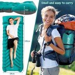 Selbstaufblasende Isomatte mit Kissen für Camping