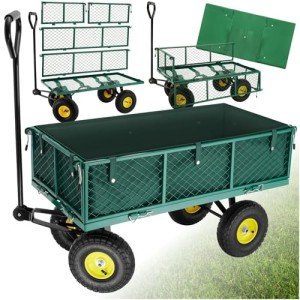 Grüner Klappbarer Bollerwagen für Festival & Garten