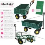 Grüner Klappbarer Bollerwagen für Festival & Garten