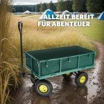 Grüner Klappbarer Bollerwagen für Festival & Garten