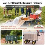 Gardebruk® Klappbarer Transportwagen für Festivals