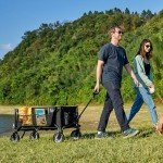 TIMBER RIDGE XXL Faltbarer Camping-Wagen mit Getränkehalter