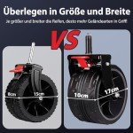 Sekey XXL Plus Faltbarer Bollerwagen mit Bremsen