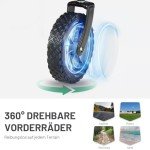 TIMBER RIDGE XXL Faltbarer Camping-Wagen mit Getränkehalter