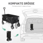 TIMBER RIDGE XXL Faltbarer Camping-Wagen mit Getränkehalter