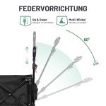 TIMBER RIDGE XXL Faltbarer Camping-Wagen mit Getränkehalter