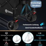 Sekey XXL Plus Faltbarer Bollerwagen mit Bremsen