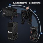 Sekey XXL Plus Faltbarer Bollerwagen mit Bremsen