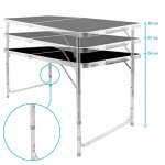Höhenverstellbarer Klapptisch für Camping & Festivals