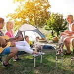 Sportneer Höhenverstellbarer Klapp-Campingtisch für Festivals