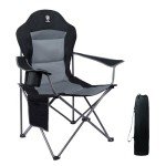 EVER ADVANCED Faltbarer Luxus Campingstuhl für dicke Belastung