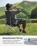 SONGMICS 2er Set Campingstuhl mit Getränkehalter