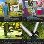 KESSER® Faltbarer Campingstuhl mit Armlehnen und Tasche