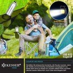 KESSER® Faltbarer Campingstuhl mit Armlehnen und Tasche