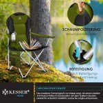 KESSER® Faltbarer Campingstuhl mit Armlehnen und Tasche